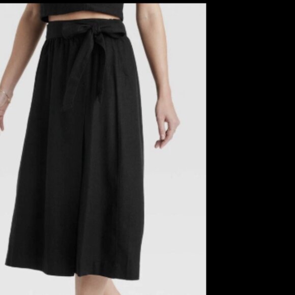 A New Day Black Wrap Skirt - Picture 5 of 5